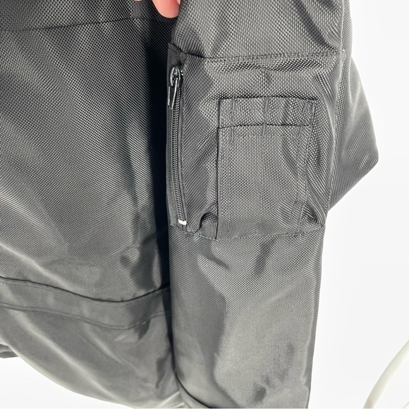 Mil-Tec Brand Men's Size XL Security Jacket Rain Coat Black Hooded Pockets - Picture 6 of 10